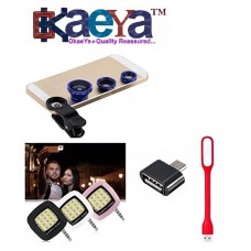 OkaeYa Universal Clip 3 In 1 Mobile Cell Phone Camera Lens Kit